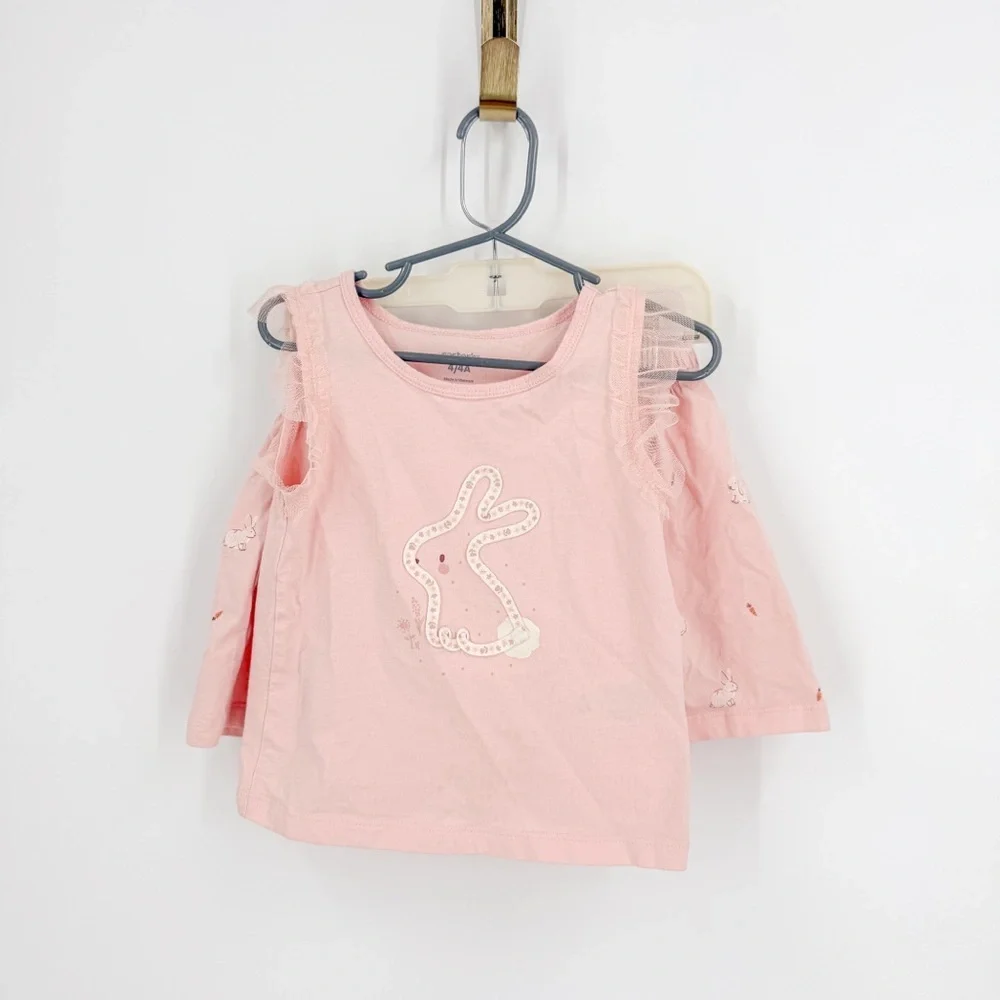 Carter's Pink Sleeveless top/skort Matching Set with Bunny Design - Picture 1 of 5